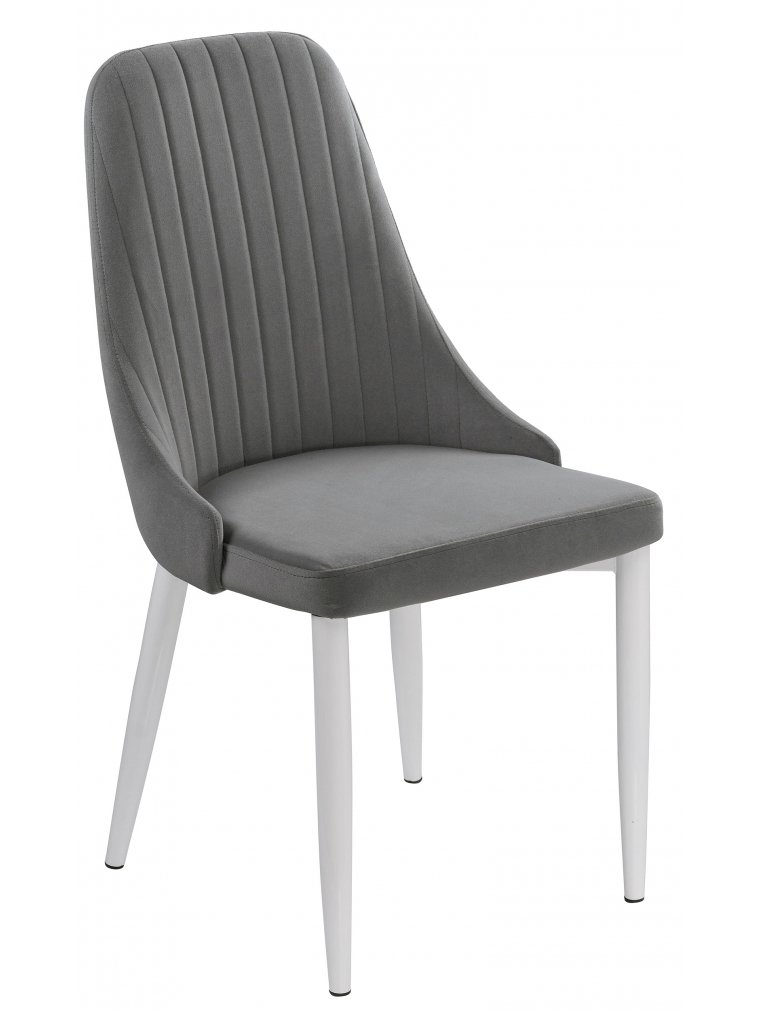 Стул на металлокаркасе Kora gray / white