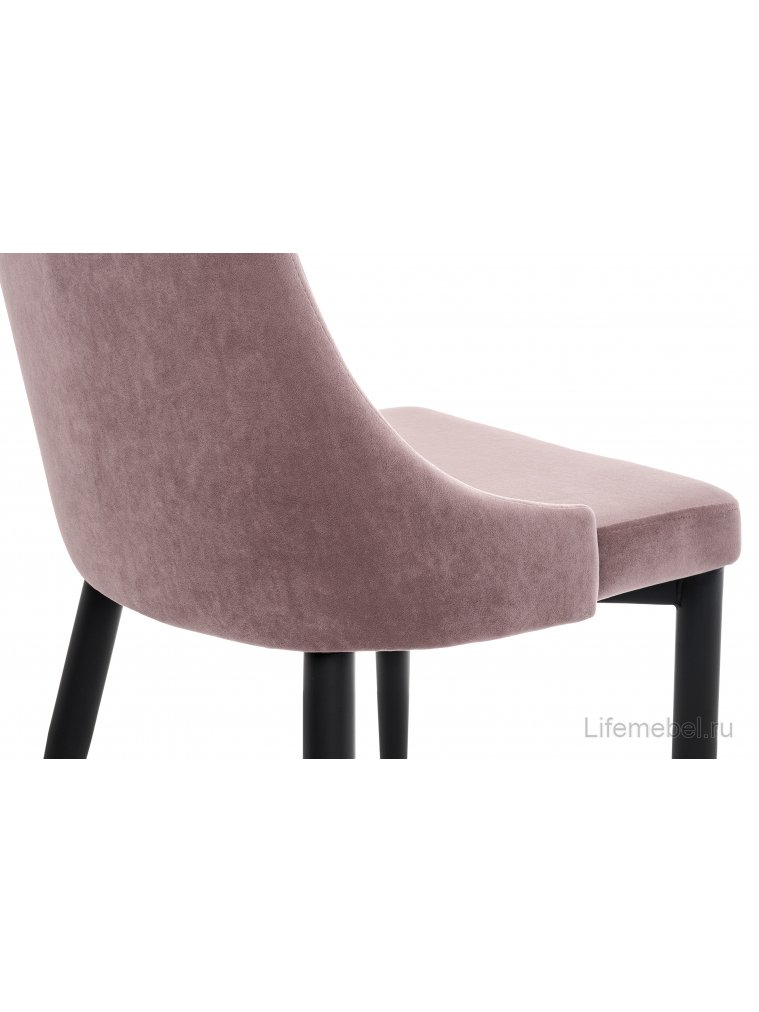 Стул на металлокаркасе Kora light purple / black
