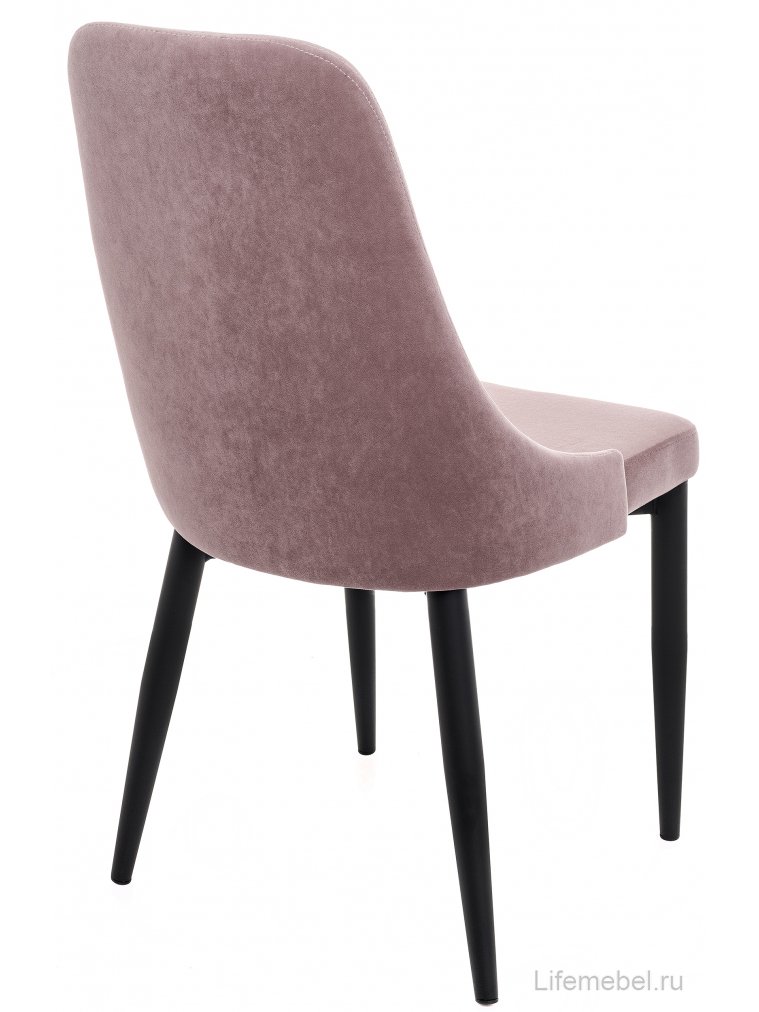 Стул на металлокаркасе Kora light purple / black