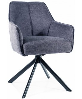 Стул на металлокаркасе Notti brego 07 серый / черный