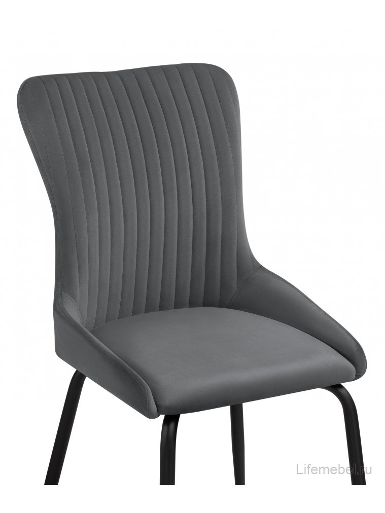 Стул на металлокаркасе Lado gray / black