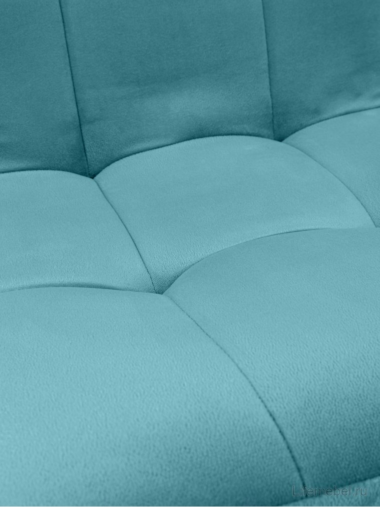 Стул на металлокаркасе Леон классика / аквамарин / чёрные ножки