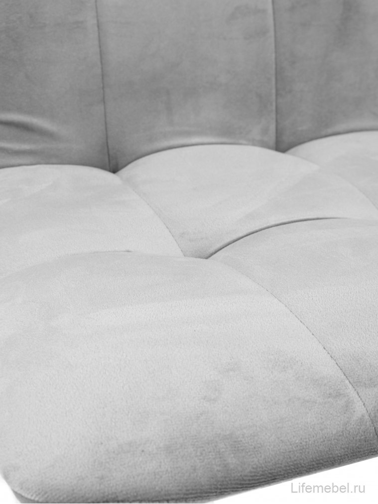 Стул на металлокаркасе Леон паутинка / серый / белые ножки