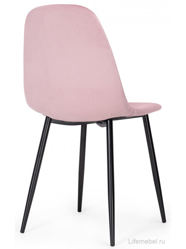 Стул на металлокаркасе Lilu pink / black