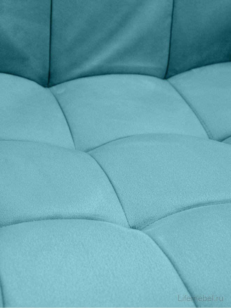 Стул на металлокаркасе Лира паутинка / аквамарин / белые ножки