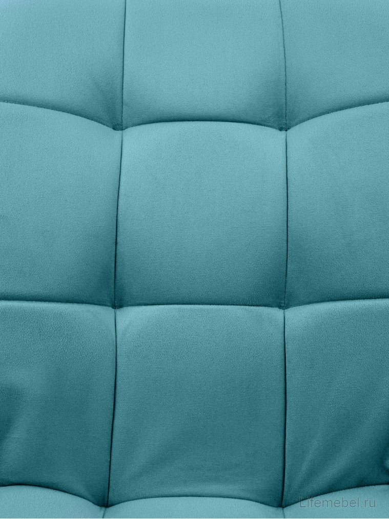 Стул на металлокаркасе Лира шарики / аквамарин / чёрные ножки