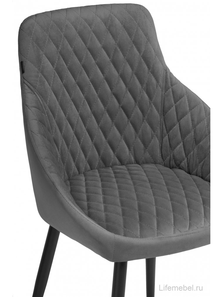 Стул на металлокаркасе Махатма velutto 32 / черный