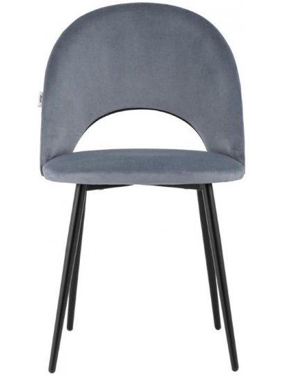 Стул на металлокаркасе Маркл велюр серый
