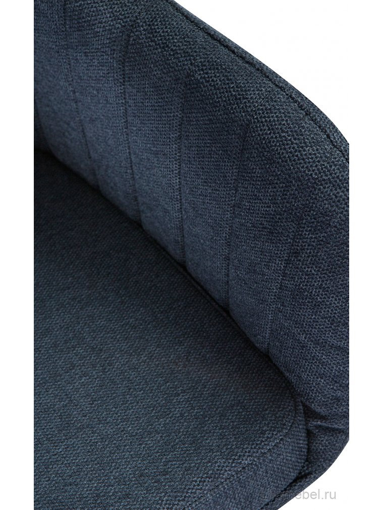 Стул на металлокаркасе Mody blue fabric / black