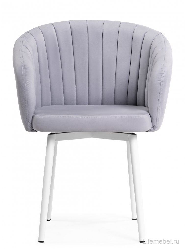 Стул на металлокаркасе Моншау крутящийся velutto 49 / белый