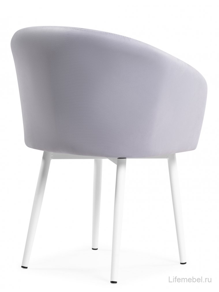 Стул на металлокаркасе Моншау крутящийся velutto 49 / белый