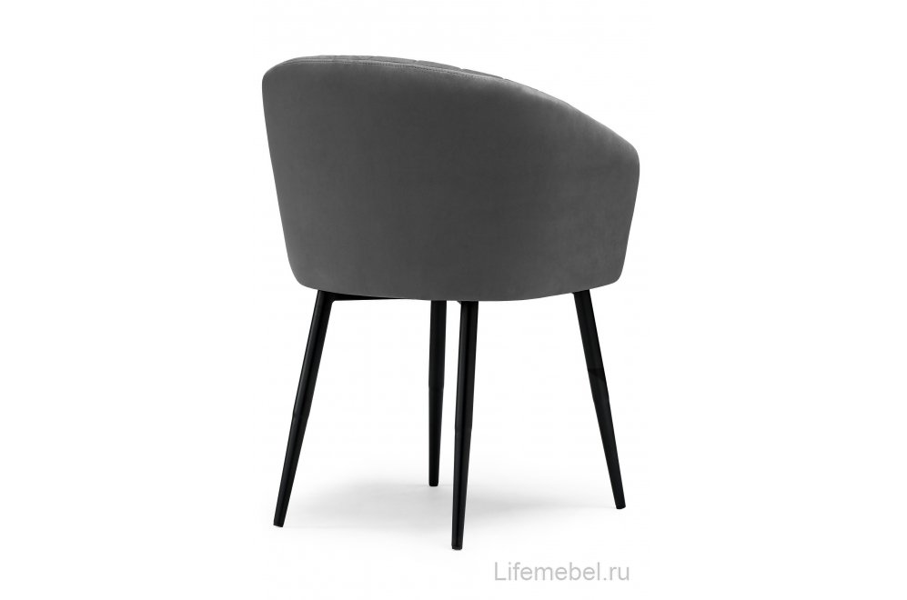 Стул на металлокаркасе Моншау velutto 32 / черный