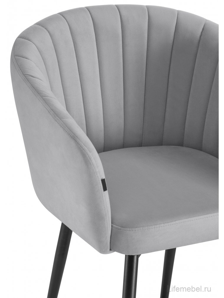 Стул на металлокаркасе Моншау velutto 52 / черный