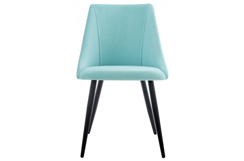 Стул на металлокаркасе Morgan light blue / black