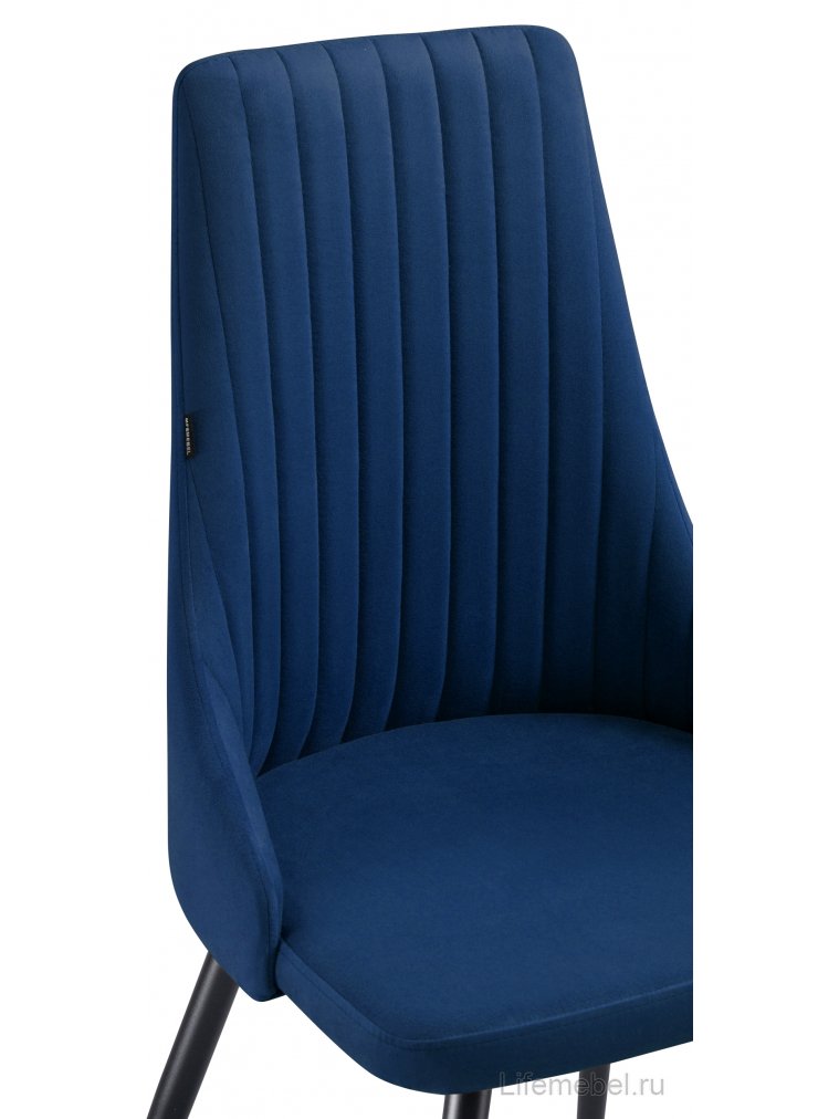 Стул на металлокаркасе Нараян velutto 26 / черный