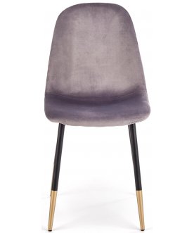 Металлический стул K379 серый / черный