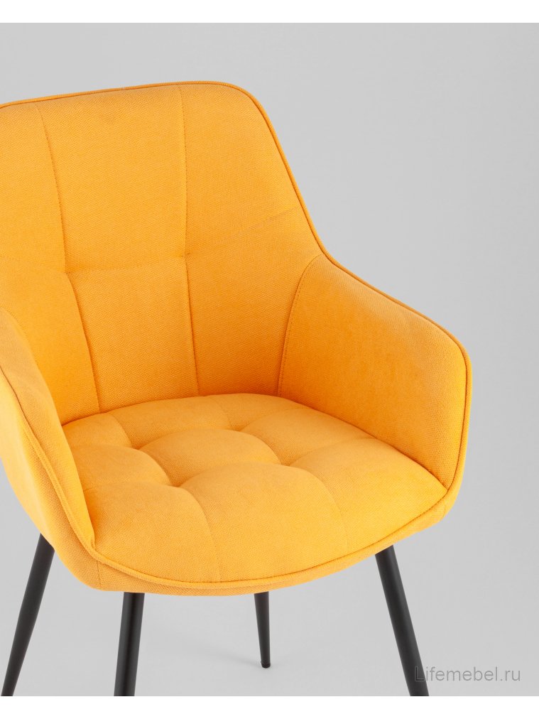 Стул на металлокаркасе Noa желтый