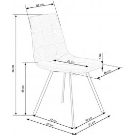 Стул на металлокаркасе K402