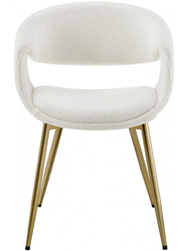 Стул на металлокаркасе JY1829Q-T белый / золото