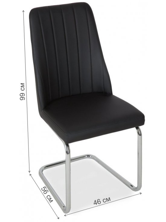 Стул на металлокаркасе LH-12 black