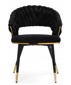 Стул-кресло Rakel black / gold