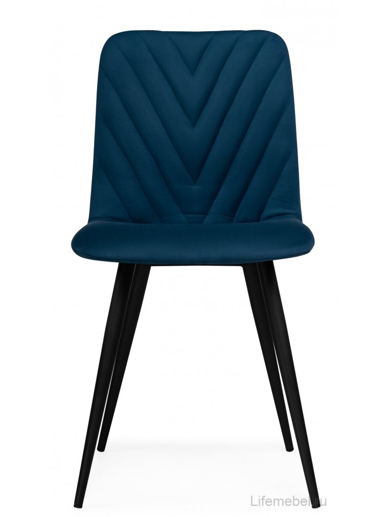 Стул на металлокаркасе Ральф синий / черный