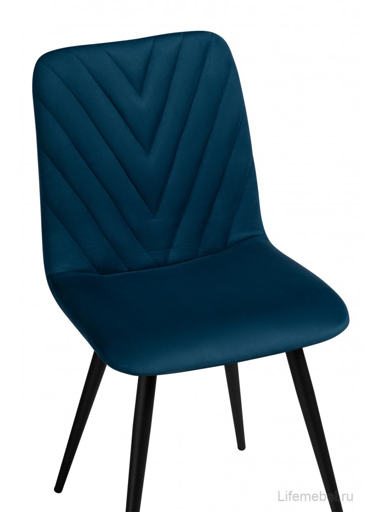 Стул на металлокаркасе Ральф синий / черный