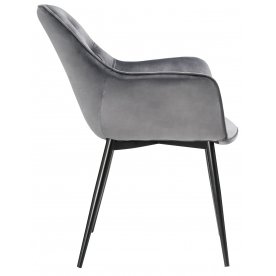 Стул на металлокаркасе Remo dark grey