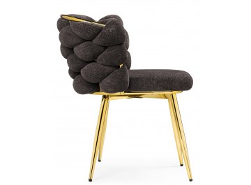 Стул на металлокаркасе Rendi gold /  gray