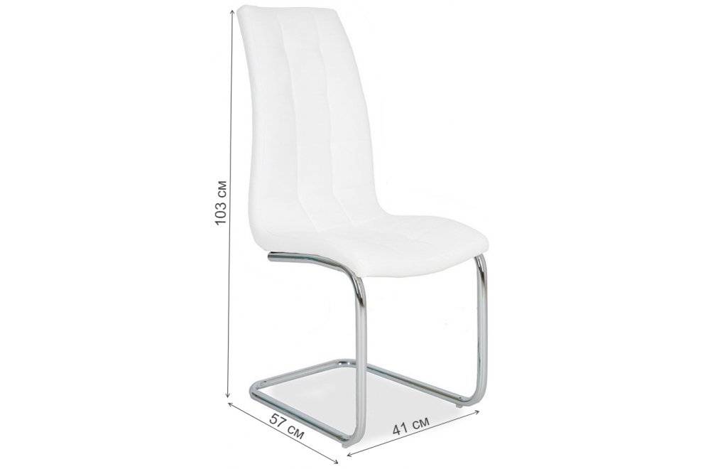 Стул на металлокаркасе LH-37 white(s2)