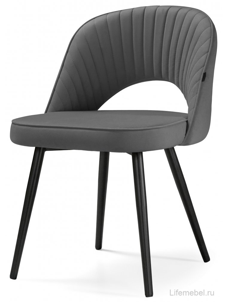 Стул на металлокаркасе Сандвикен velutto 32 / черный