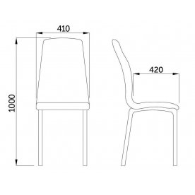 Стул на металлокаркасе Saturn