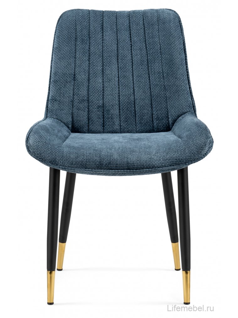 Стул на металлокаркасе Seda 1 blue / black / gold