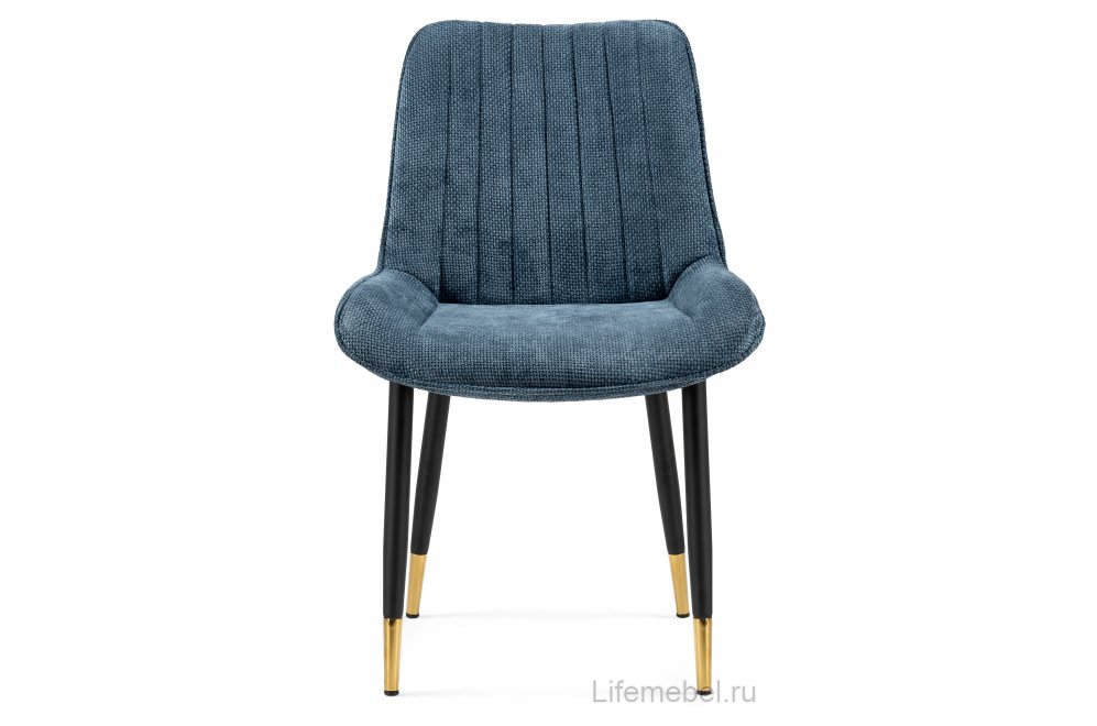 Стул на металлокаркасе Seda 1 blue / black / gold