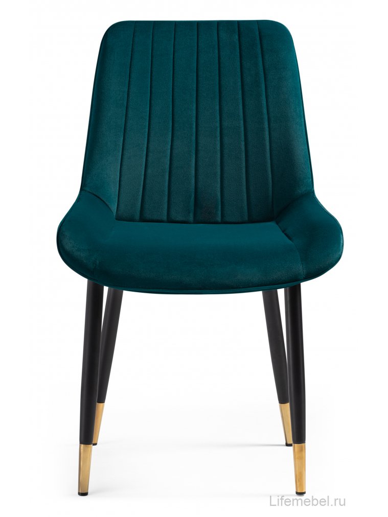 Стул на металлокаркасе Seda 1 green / gold / black