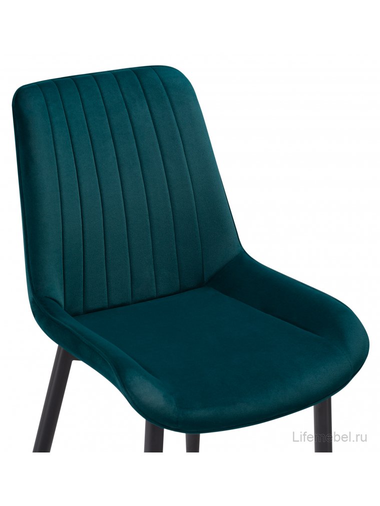 Стул на металлокаркасе Seda 1 green / gold / black