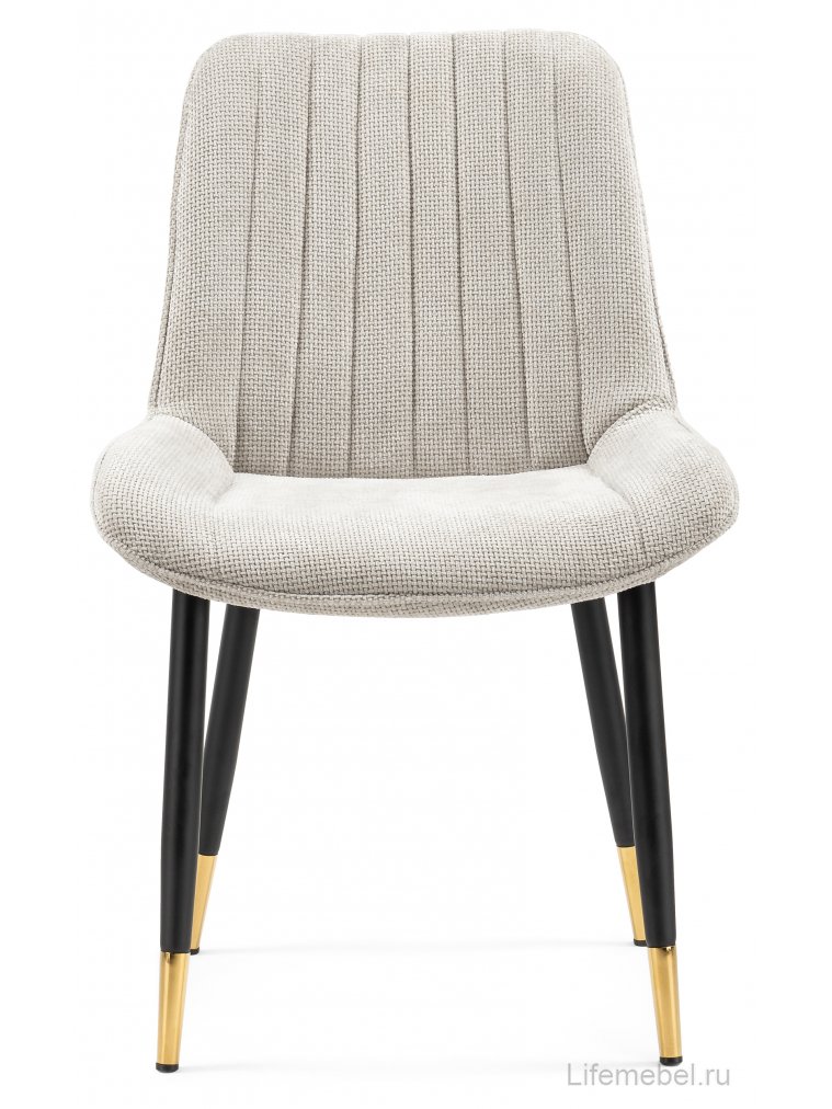 Стул на металлокаркасе Seda 1 latte / black / gold
