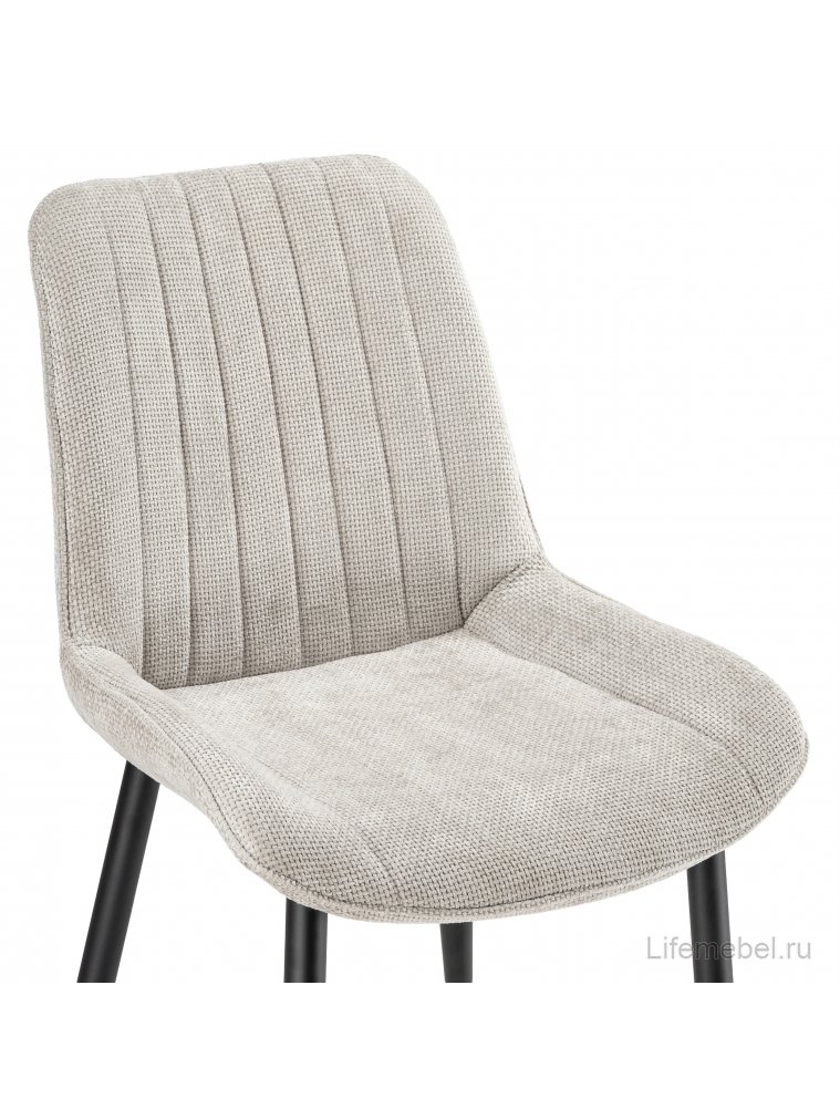 Стул на металлокаркасе Seda 1 latte / black / gold