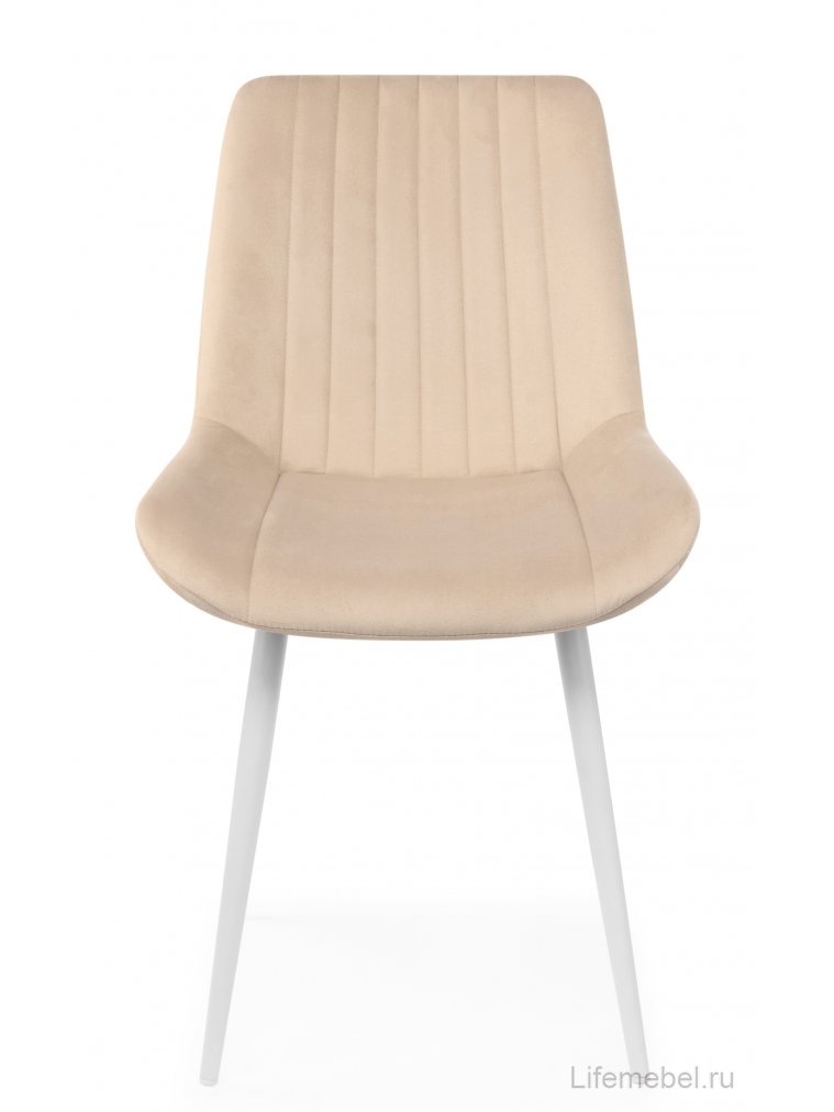 Стул на металлокаркасе Седа бежевый (zd 210) / белый