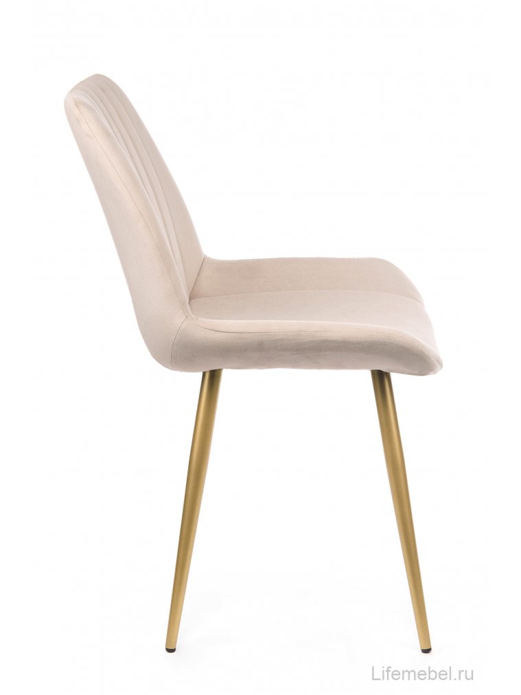 Стул на металлокаркасе Седа бежевый (zd 210) / золотой