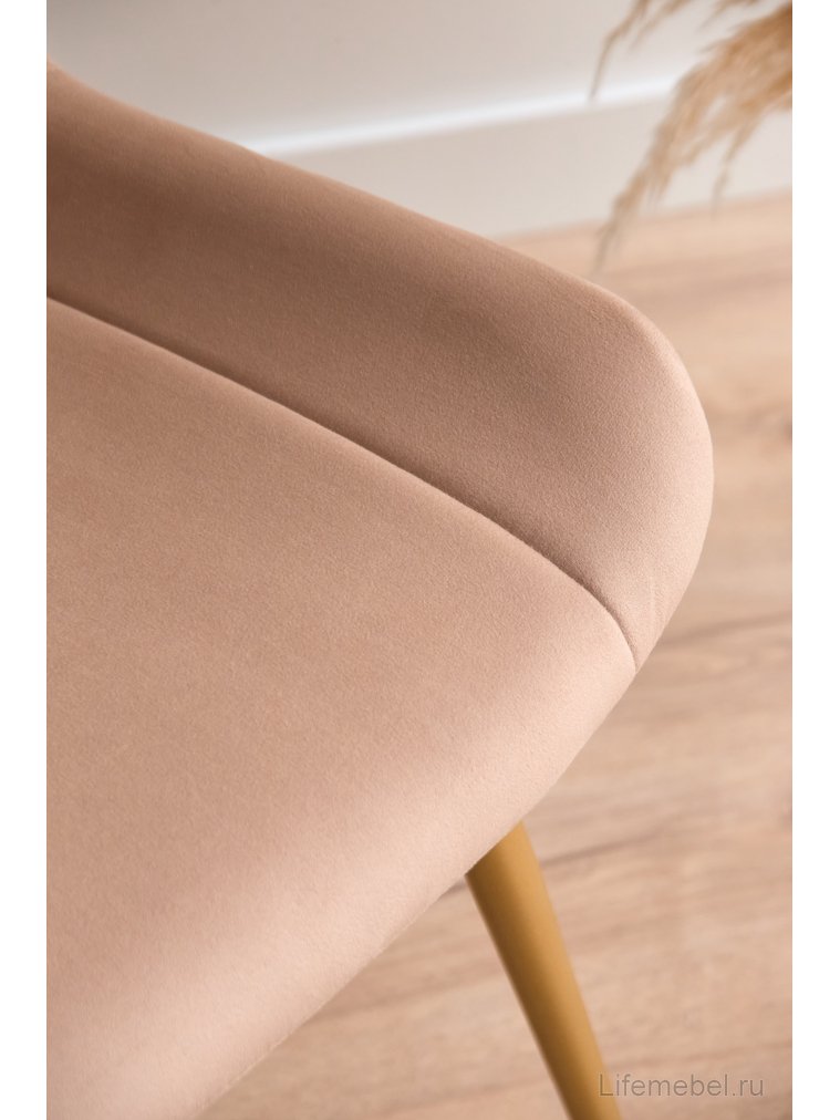 Стул на металлокаркасе Седа бежевый (zd 210) / золотой