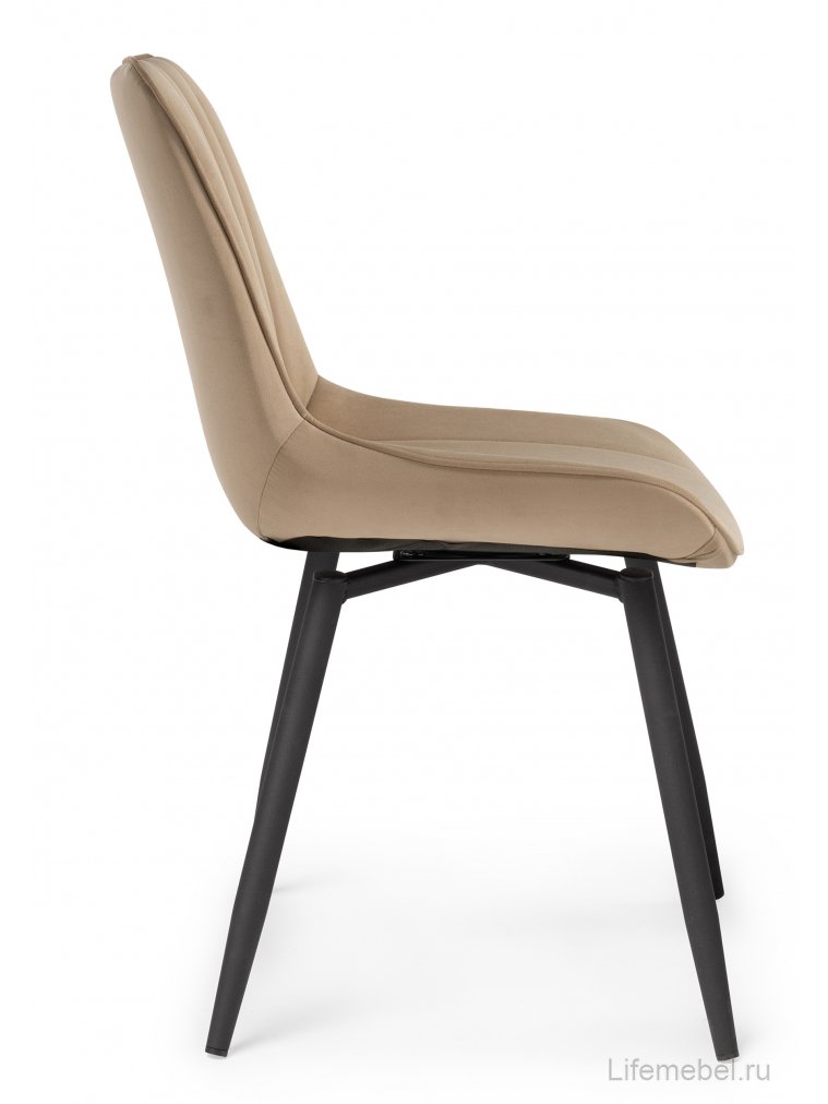 Стул на металлокаркасе Седа К крутящийся бежевый / черный
