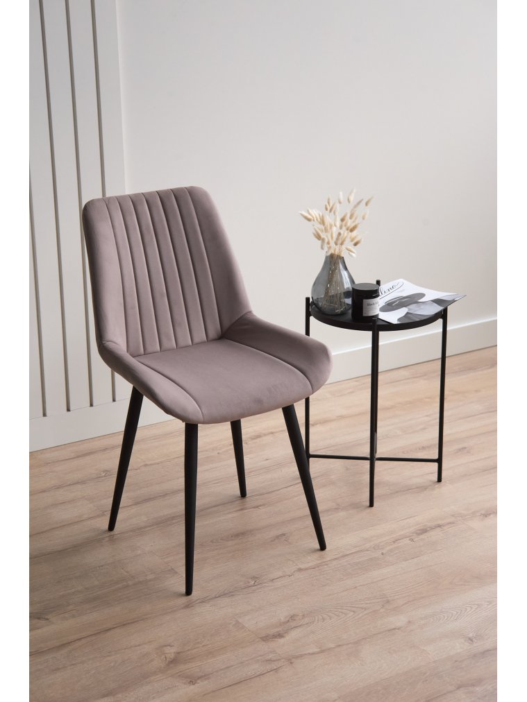 Стул на металлокаркасе Седа латте (zd 290) / черный