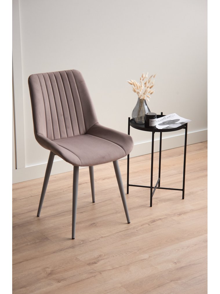 Стул на металлокаркасе Седа латте (zd 290) / серый