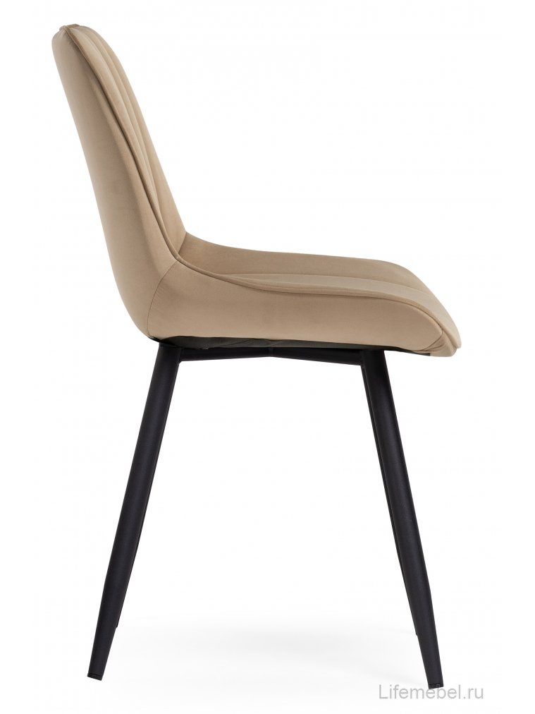 Стул на металлокаркасе Седа К бежевый / черный