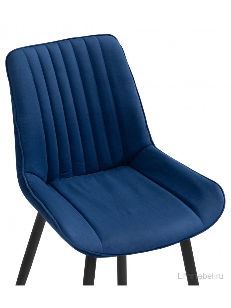 Стул на металлокаркасе Седа К синий / черный