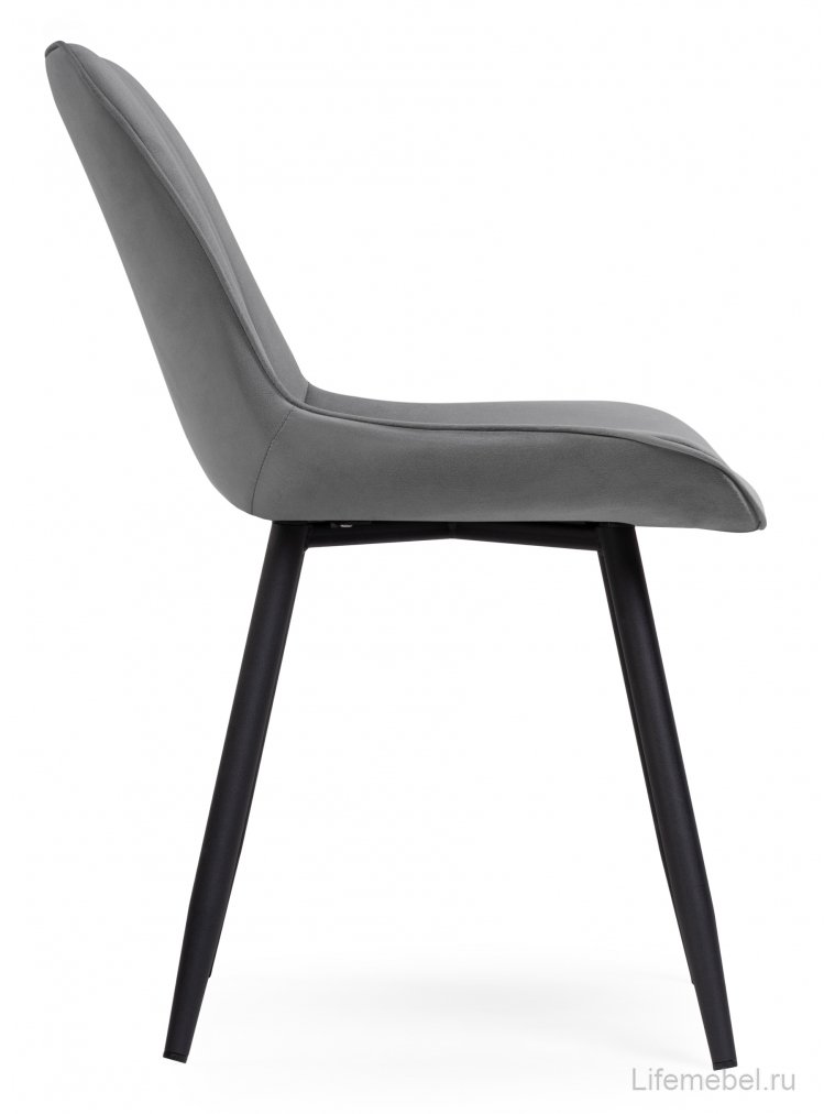 Стул на металлокаркасе Седа К темно-серый / черный