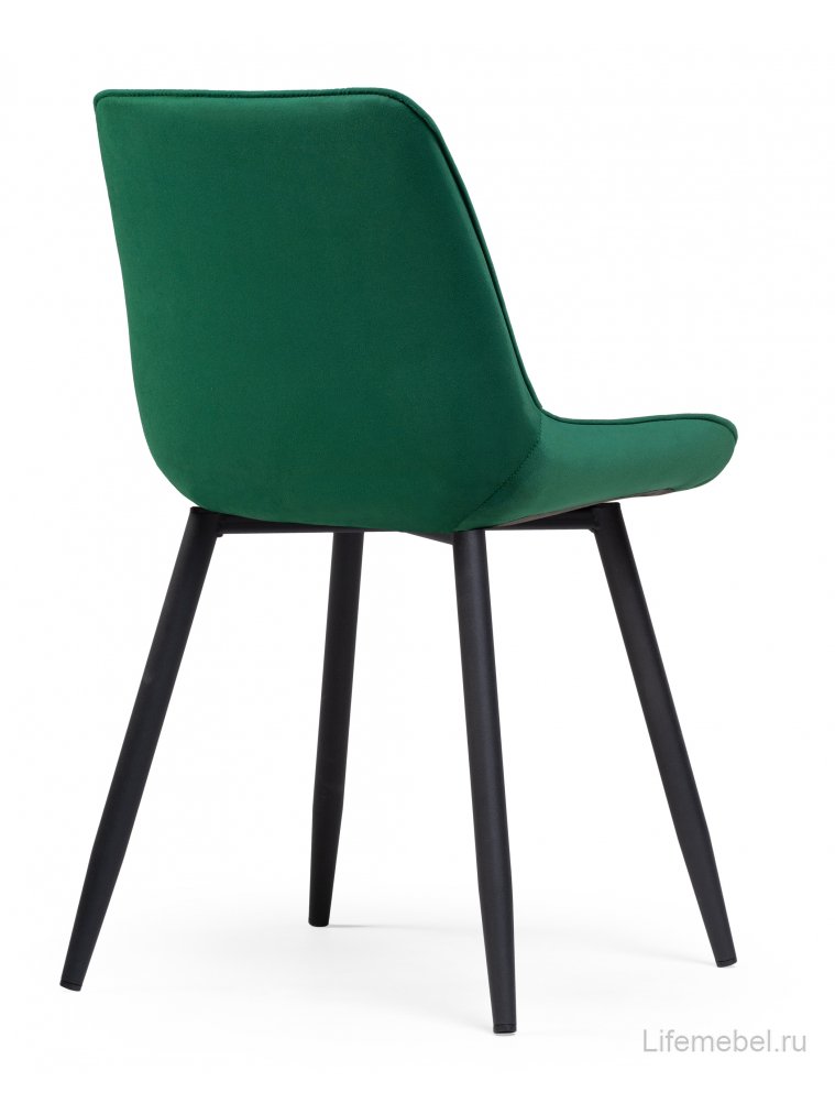 Стул на металлокаркасе Седа К зеленый / черный