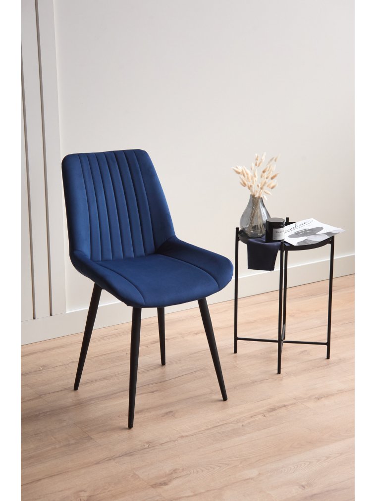 Стул на металлокаркасе Седа синий (zd 798) / черный