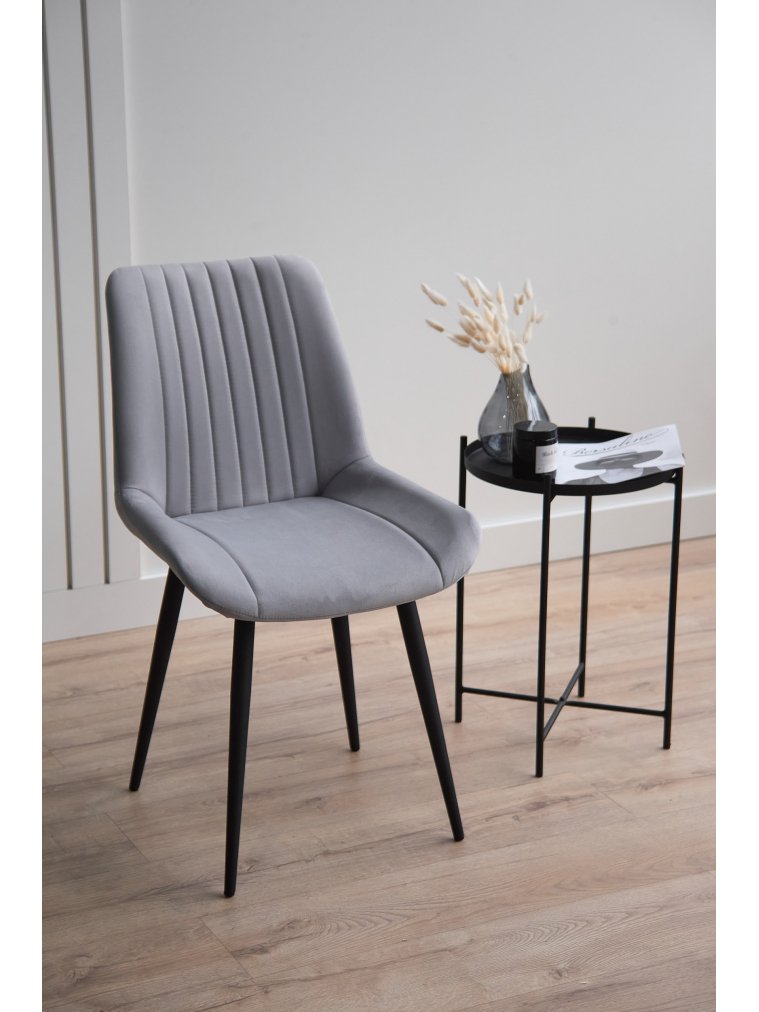 Стул на металлокаркасе Седа светло-серый (zd 960) / черный